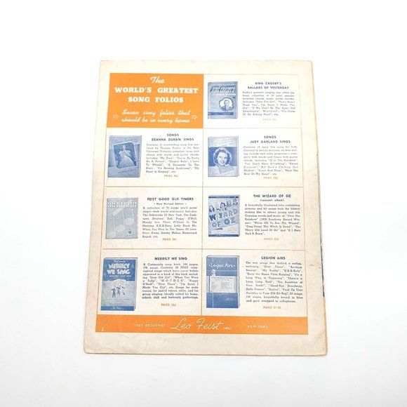 Vintage Sheet Music 1941 I Understand Dorsey Mabel Wayne Kim Gannon Leo Feist - Picture 4 of 4